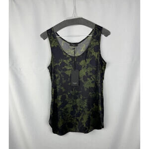 Paul Smith Black Label Sleeveless Blouse Top Green Black Size 38 EU, XS